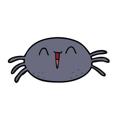 vektör çizim karikatür halloween örümcek