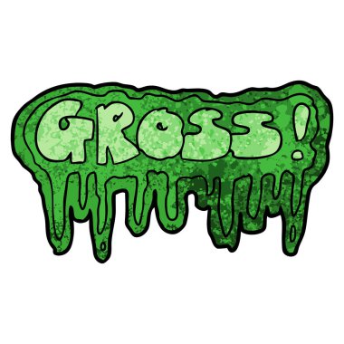 vektör çizim karikatür brüt sembolü