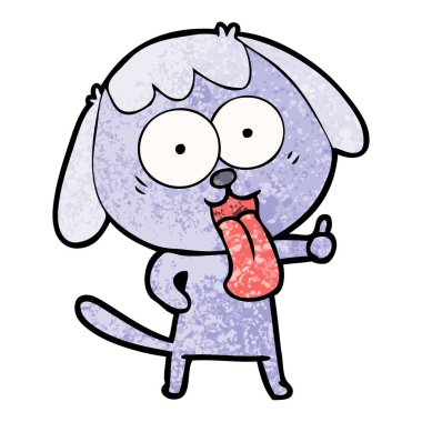 Çizgi film köpeğinin vektör çizimi