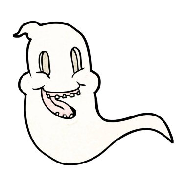 Çizgi film hayaletinin vektör çizimi