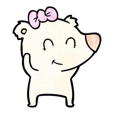 Dişi kutup ayısı karikatür