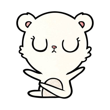 Kutup Ayısı Çizgi Filminin Vektör İllüstrasyonu