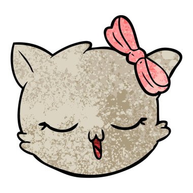 Çizgi film kedisinin vektör çizimi