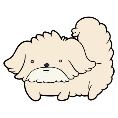 Çizgi film köpeğinin vektör çizimi