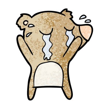 ağlayan ayı çizgi film chraracter