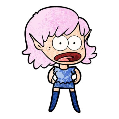 çizgi film şok elf kızı