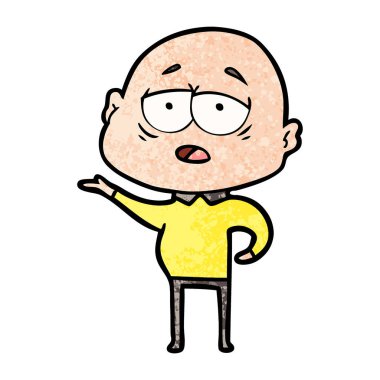 yorgun kel adam çizgi film