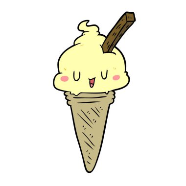 sevimli çizgi dondurma