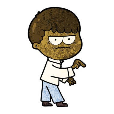  ciddi adam vektör çizim