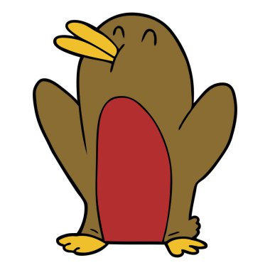 vektör çizim karikatür Robin