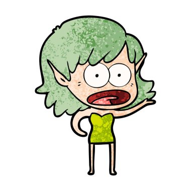 çizgi film şok elf kızı