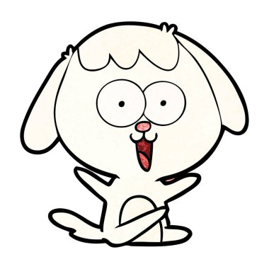 Çizgi film köpeğinin vektör çizimi