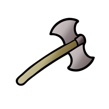 Çizgi film baltasının vektör çizimi