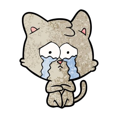 Çizgi film kedisinin vektör çizimi