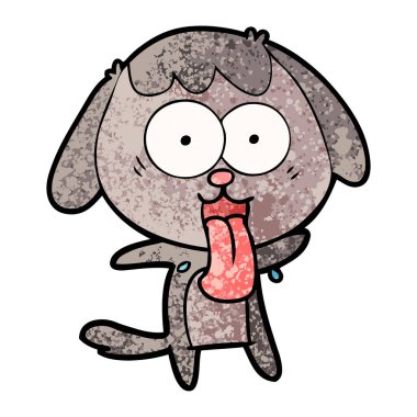 Çizgi film köpeğinin vektör çizimi