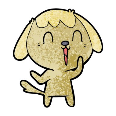 Çizgi film köpeğinin vektör çizimi