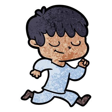 vektör çizim karikatür mutlu çocuk