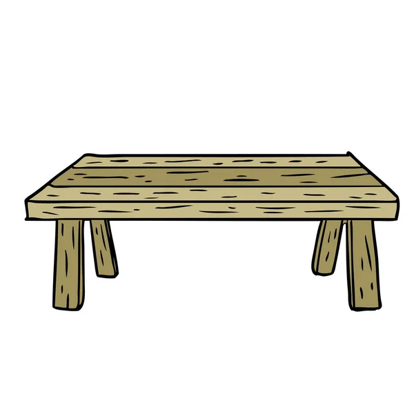 Illustration Vectorielle Table Dessin Animé — Image vectorielle