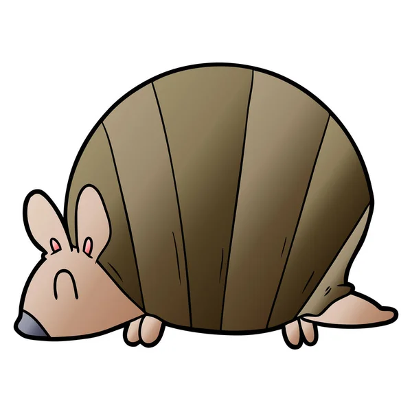 Illustrazione Vettoriale Del Cartone Animato Armadillo — Vettoriale Stock