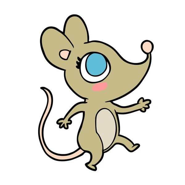 Illustrazione Vettoriale Del Mouse Dei Cartoni Animati — Vettoriale Stock