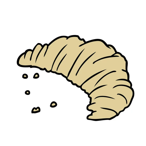 Ilustración Vectorial Croissant Dibujos Animados — Archivo Imágenes Vectoriales
