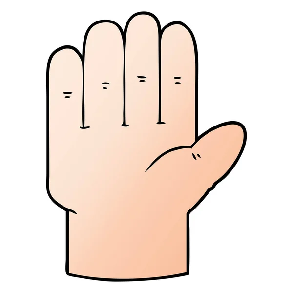 Vector Illustration Cartoon Hand — Stock Vector