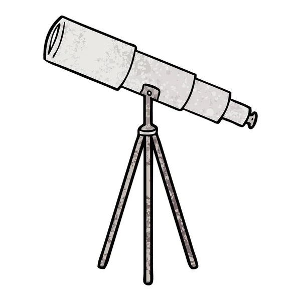 Vektorillustration Des Cartoon Teleskops — Stockvektor