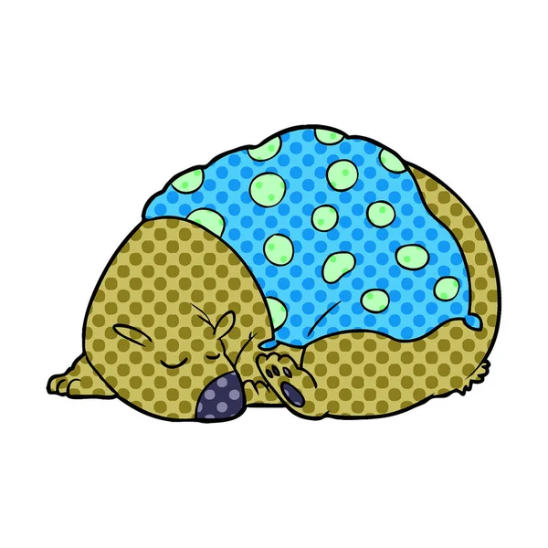 Urso Adormecido Personagem Dos Desenhos Animados —  Vetores de Stock