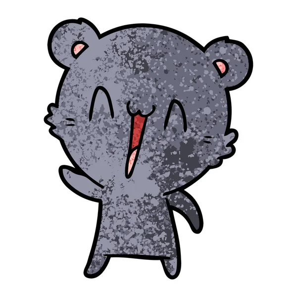 Illustrazione Vettoriale Orso Cartoon Chraracter — Vettoriale Stock