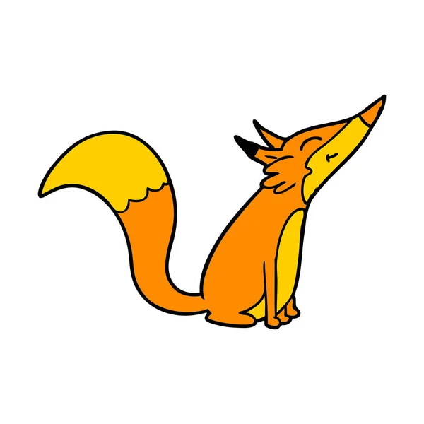 Vectorillustratie Van Fox Stripfiguur — Stockvector