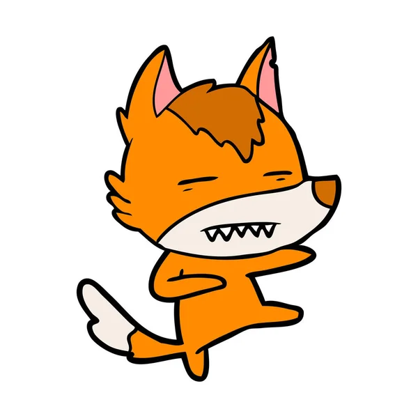 Vektorillustration Fox Seriefiguren — Stock vektor