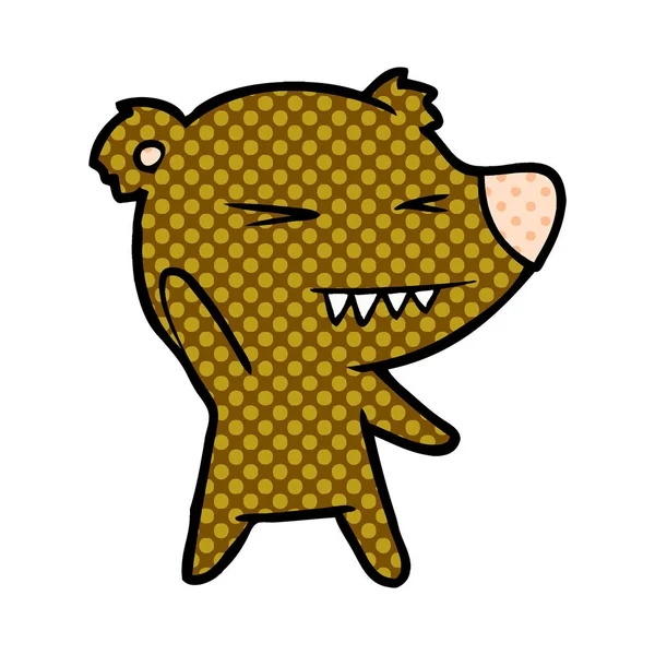 熊卡通 Chraracter 的矢量插图 — 图库矢量图片