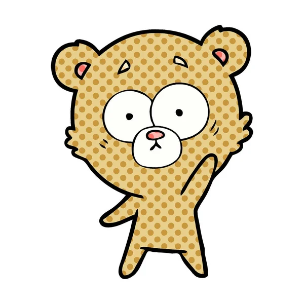 Vector Ilustración Oso Dibujos Animados Chraracter — Archivo Imágenes Vectoriales