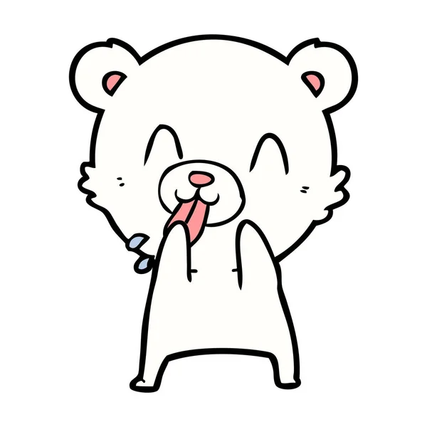 Ilustrație Vectorială Desenelor Animate Urși Polari — Vector de stoc