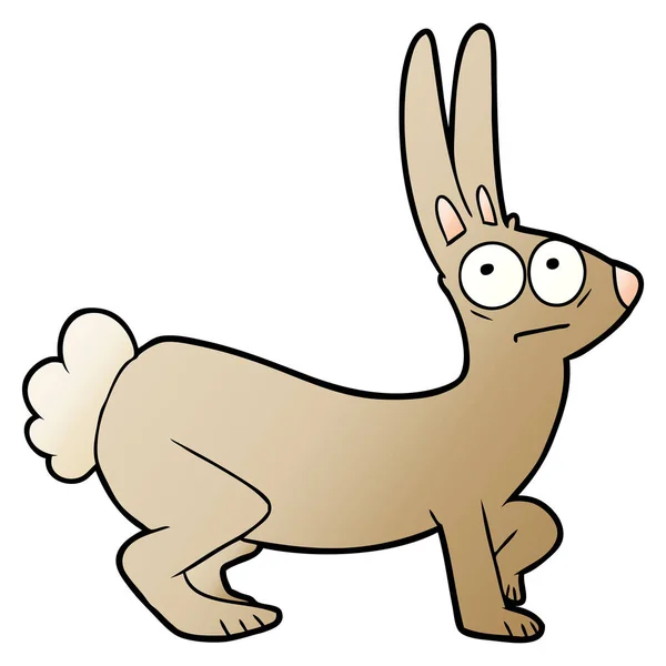 Illustrazione Vettoriale Del Coniglio Dei Cartoni Animati — Vettoriale Stock
