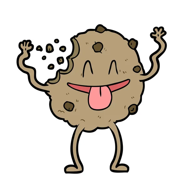 Vectorillustratie Van Cartoon Cookie — Stockvector