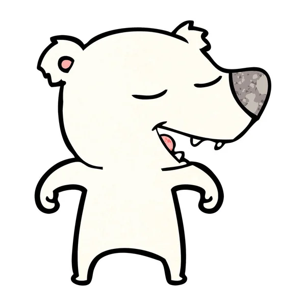 Ilustración Vectorial Dibujos Animados Oso Polar — Archivo Imágenes Vectoriales