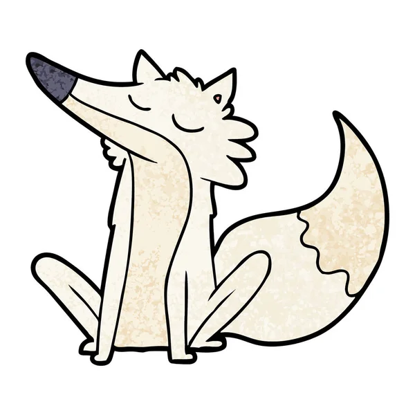 Ilustración Vectorial Lobo Dibujos Animados — Vector de stock