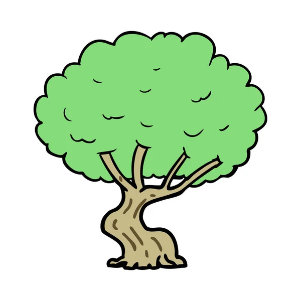 Векторна Ілюстрація Мультяшного Дерева — стоковий вектор