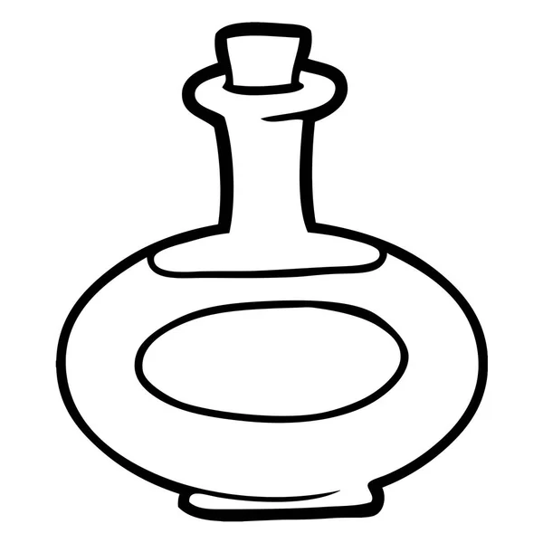 Vector Illustration Cartoon Bottle — Stock Vector