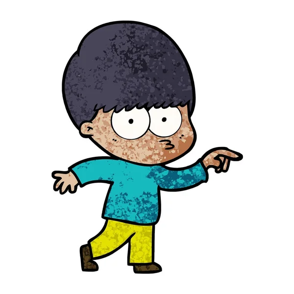 Ilustração Vetorial Cartoon Boy — Vetor de Stock