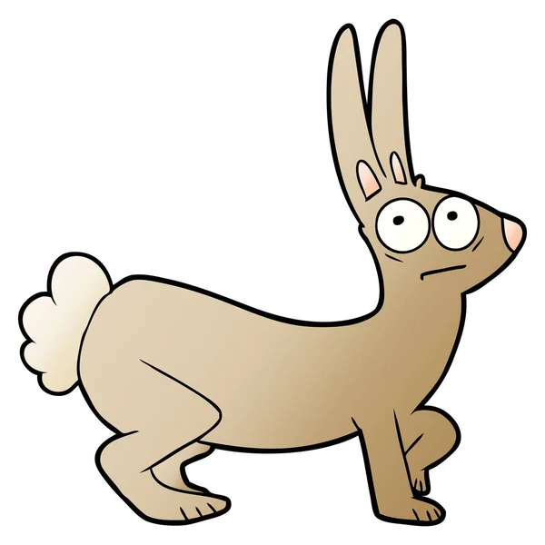 Vector Illustration Cartoon Rabbit — Stock Vector