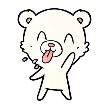 Kutup Ayısı Çizgi Filminin Vektör İllüstrasyonu