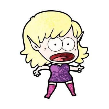 çizgi film şok elf kızı