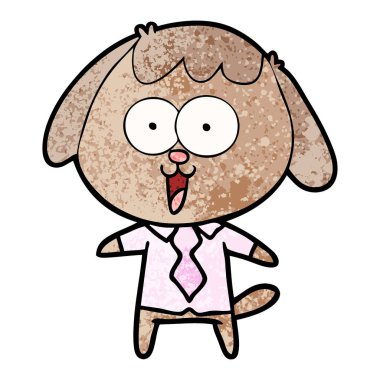 Çizgi film köpeğinin vektör çizimi