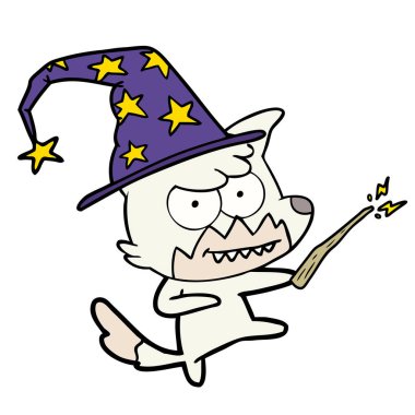 vektör çizim karikatür sırıtan Fox