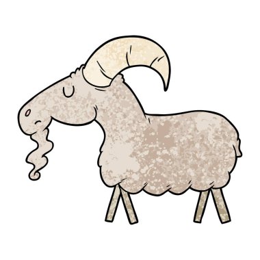 Çizgi film Keçisinin Vektör İllüstrasyonu