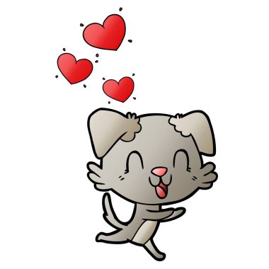 Çizgi film köpeğinin vektör çizimi