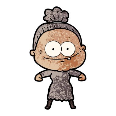 vektör çizim tasarım beyaz arka plan üzerinde izole komik karikatür kişi