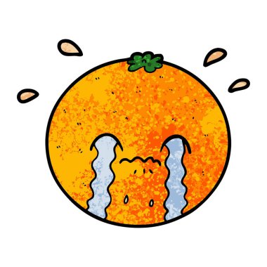 çizgi film turuncu vektör çizim